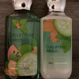 cucmber melon shower gel and lotion